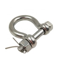 316 Stainless Steel Bow Shackle with Safety Pin and Nut