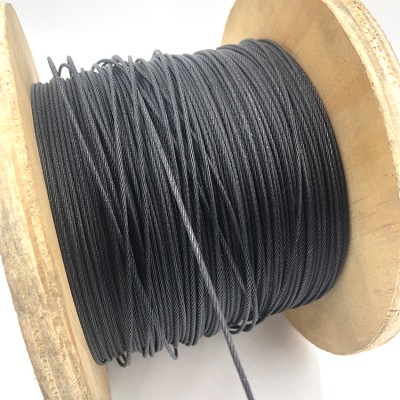 Black steel wire rope for decorating