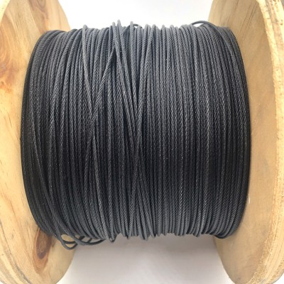 Black steel wire rope for decorating