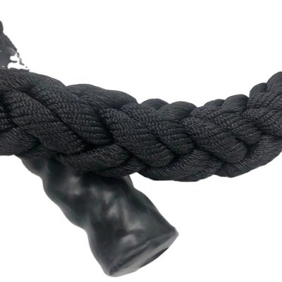 Braided nylon gym phyical training battle rope for exercise